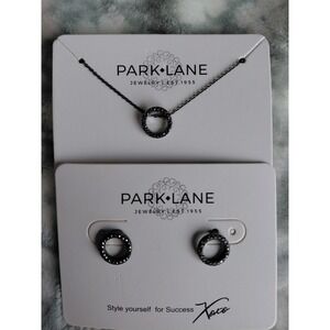 Roo Earring and Necklace Set in Hematite from Park Lane Crystals NIB NEW